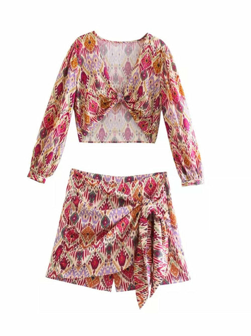 Pattern Woman's Two-Piece Set